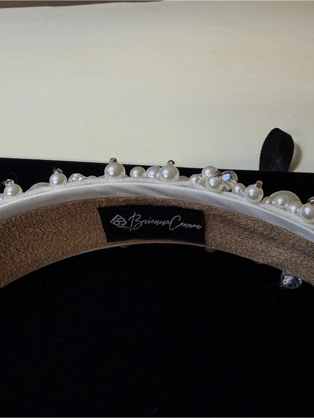 Pearl Cluster Padded Headband - Ivory